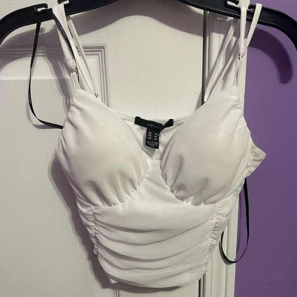 White Corset Top - Picture 2 of 3